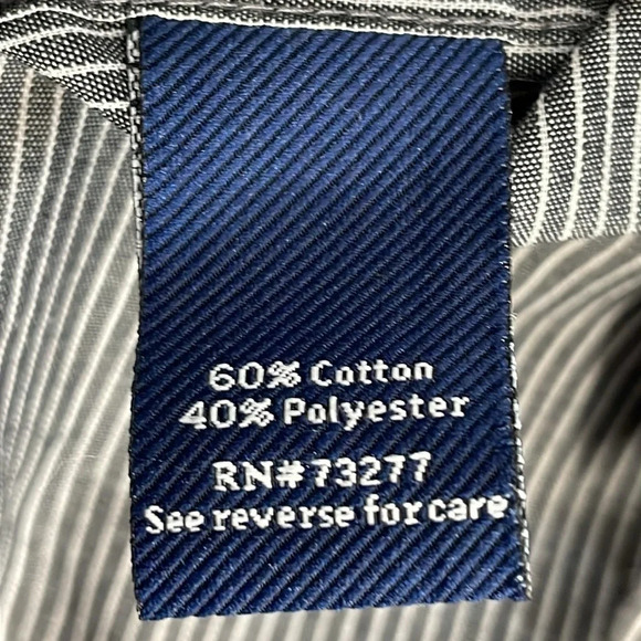 NWOT Croft & Barrow Broadcloth Classic Fit Point Collar Dress Shirt 15.5 34-35 - Picture 10 of 15